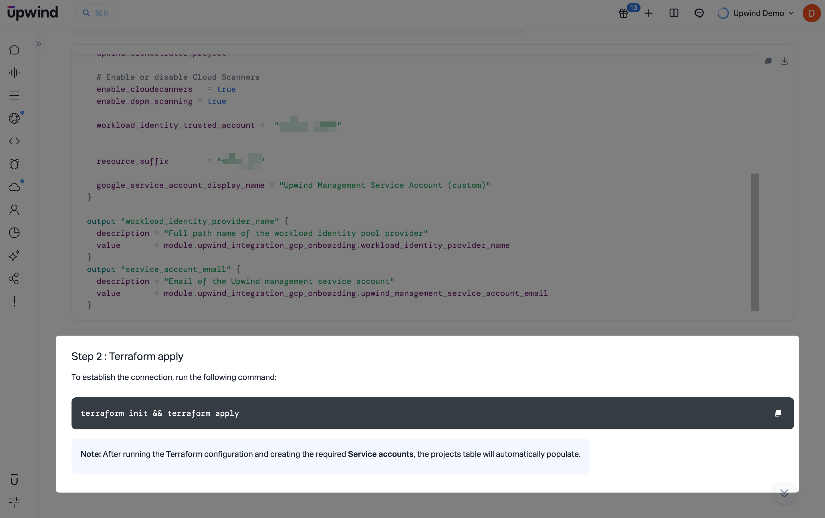 Apply the Terraform module for the Google Cloud Organization